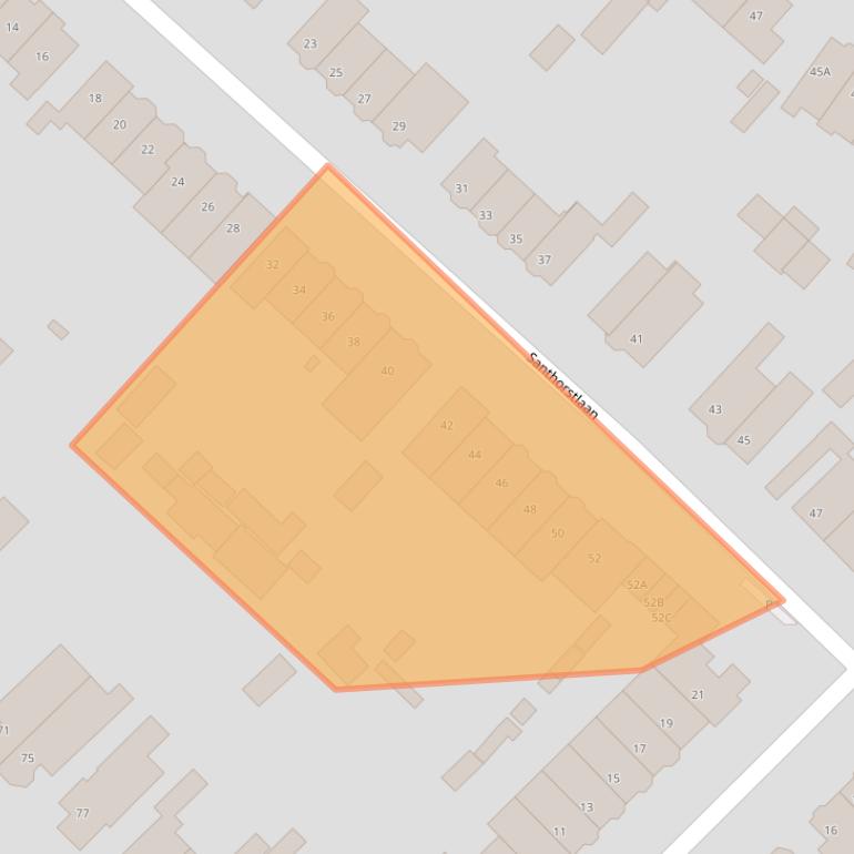 Kaart van postcodegebied 2242BH.