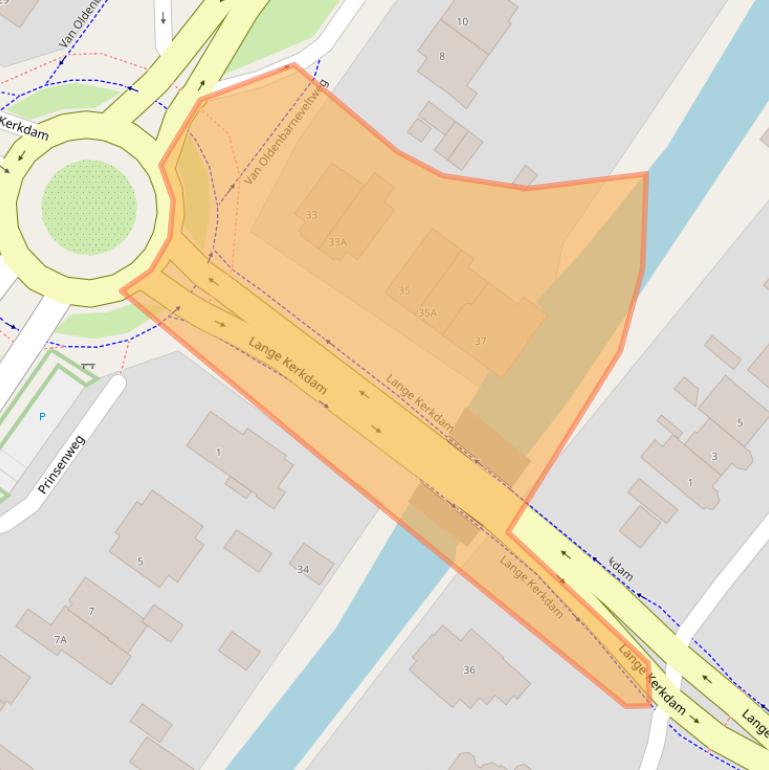 Kaart van postcodegebied 2242BP.