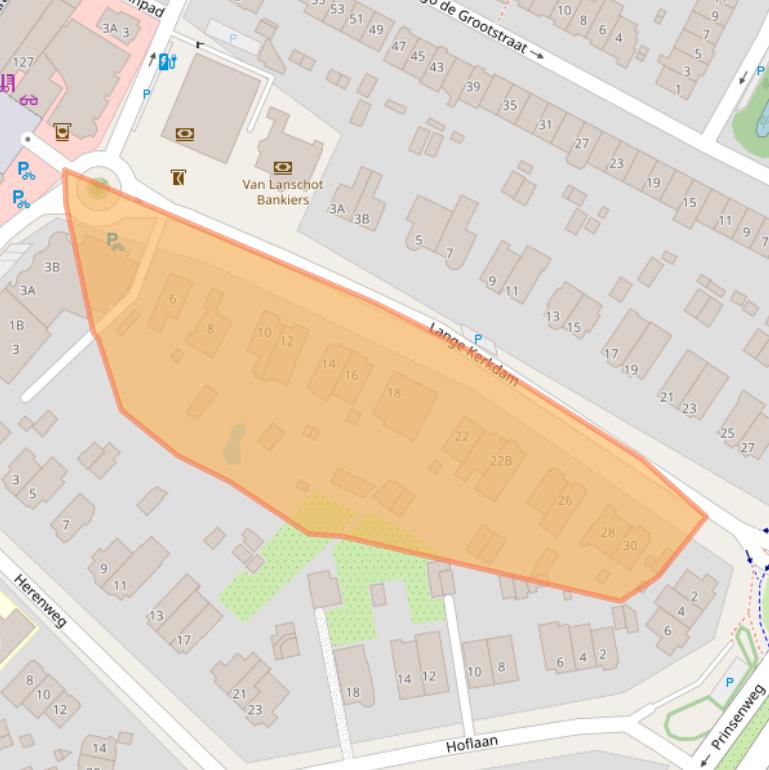 Kaart van postcodegebied 2242BV.