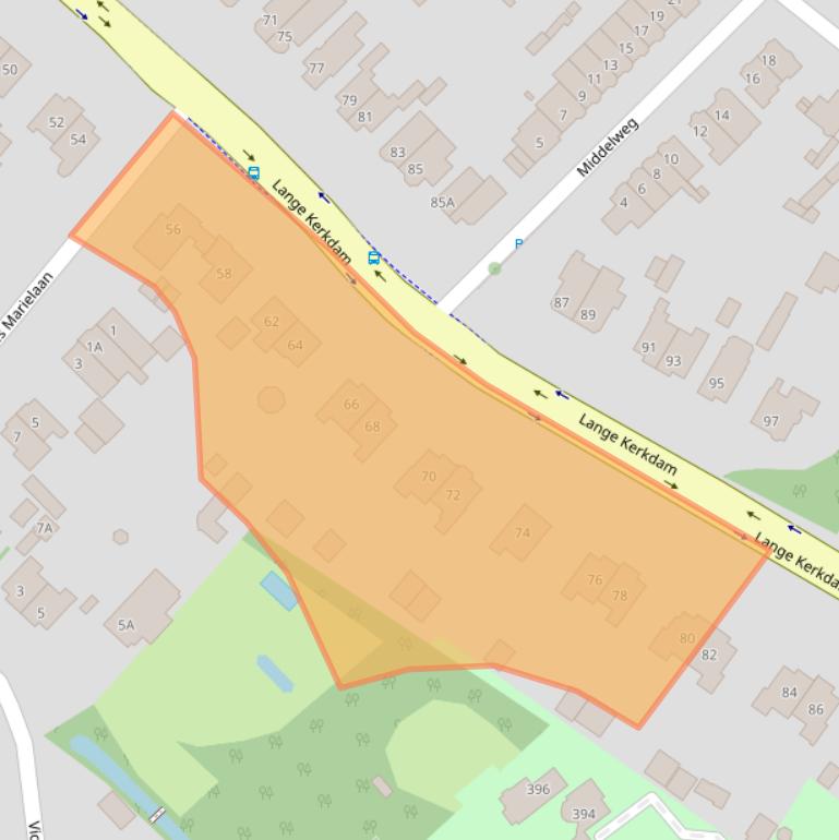 Kaart van postcodegebied 2242BX.