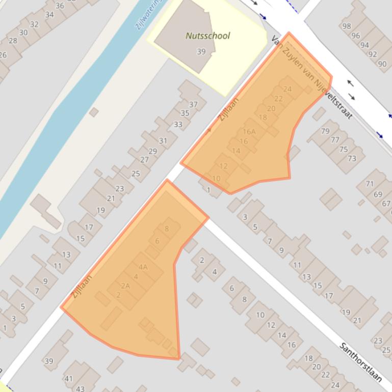 Kaart van postcodegebied 2242CB.