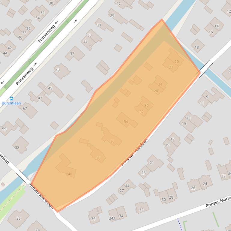 Kaart van postcodegebied 2242CE.