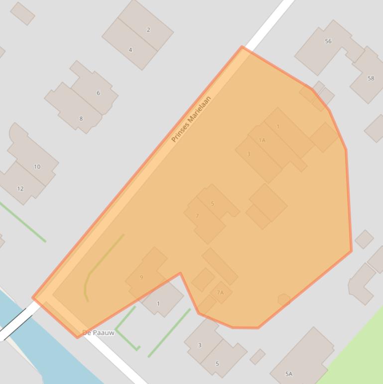 Kaart van postcodegebied 2242CG.