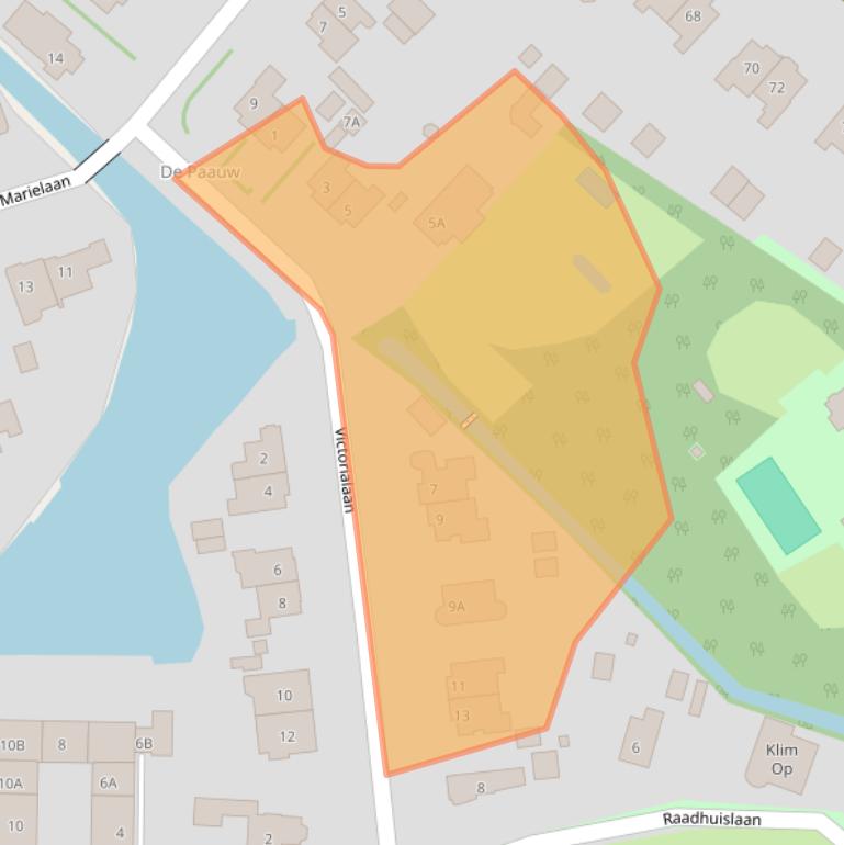 Kaart van postcodegebied 2242CM.