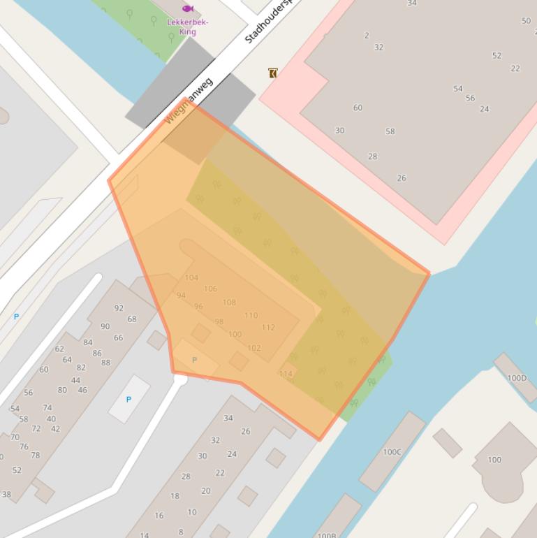 Kaart van postcodegebied 2242DB.