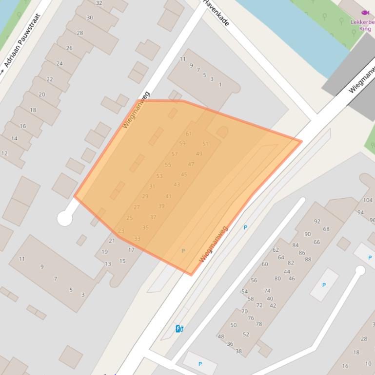 Kaart van postcodegebied 2242DD.