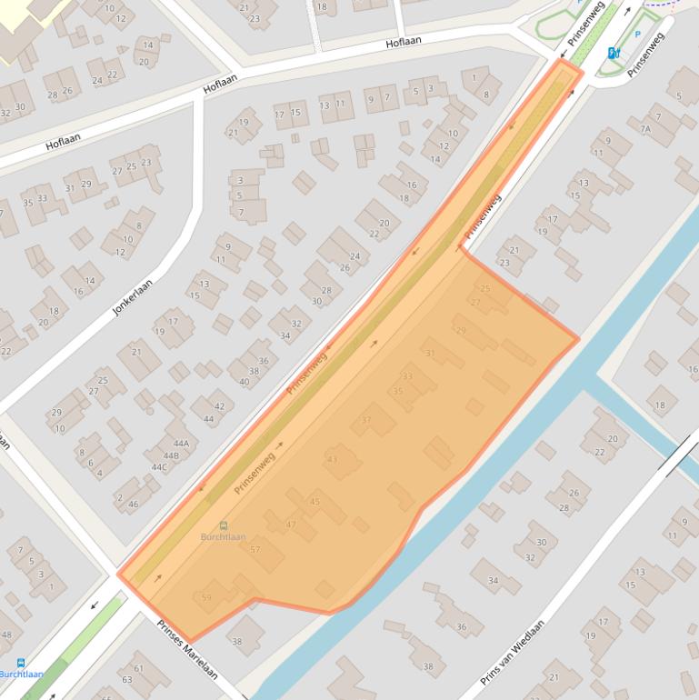 Kaart van postcodegebied 2242EB.