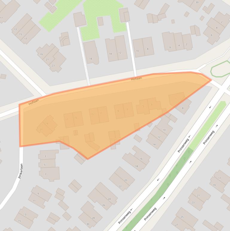 Kaart van postcodegebied 2242EL.