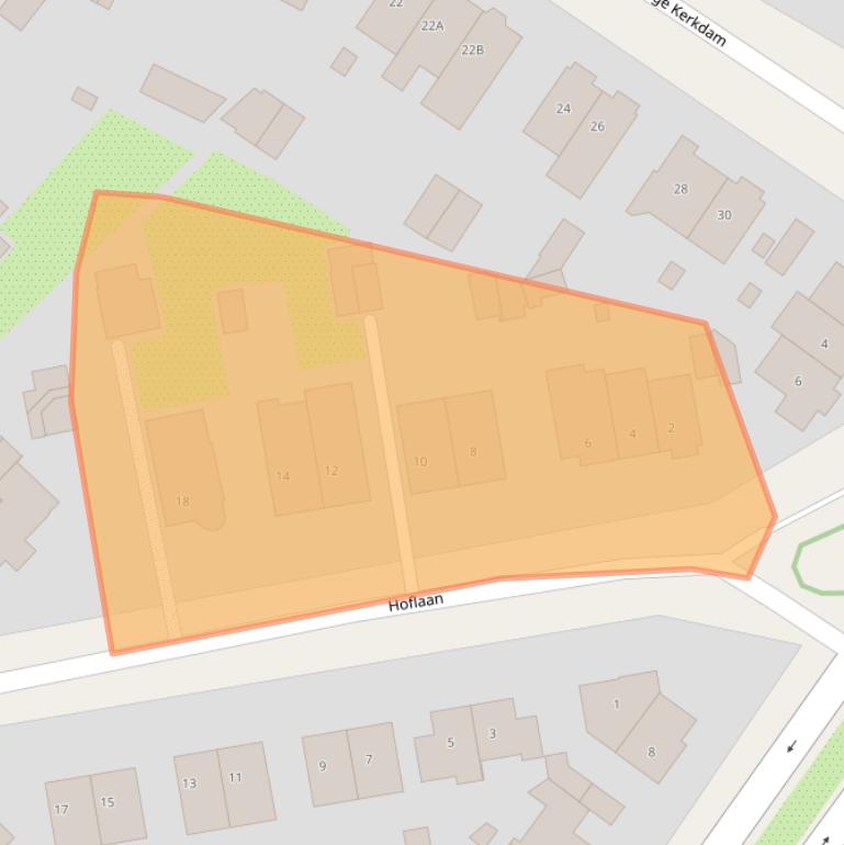 Kaart van postcodegebied 2242EN.