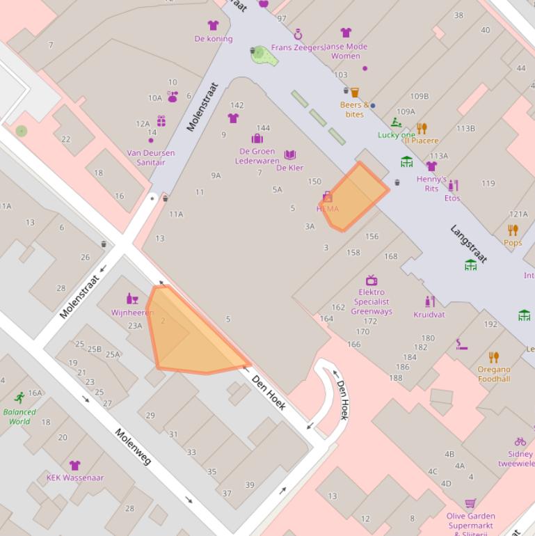 Kaart van postcodegebied 2242EV.