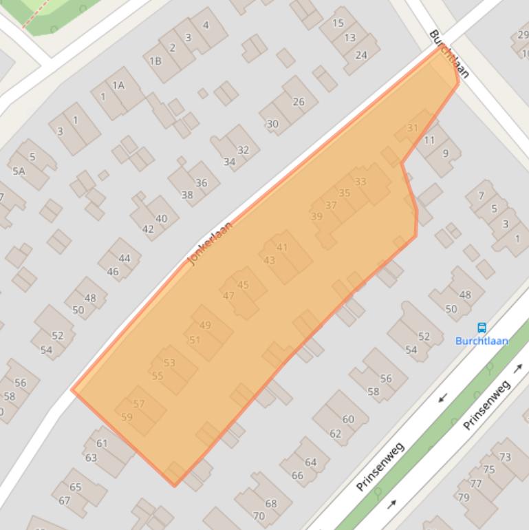 Kaart van postcodegebied 2242GB.