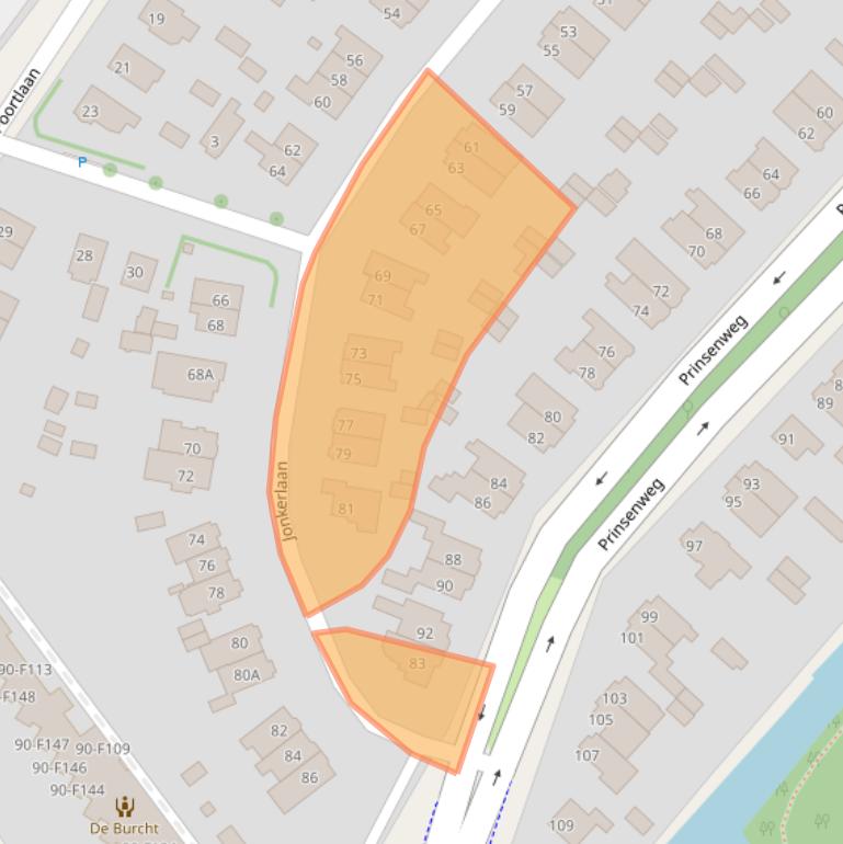 Kaart van postcodegebied 2242GC.