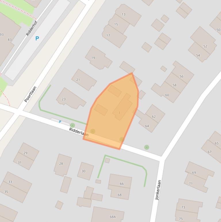 Kaart van postcodegebied 2242GR.