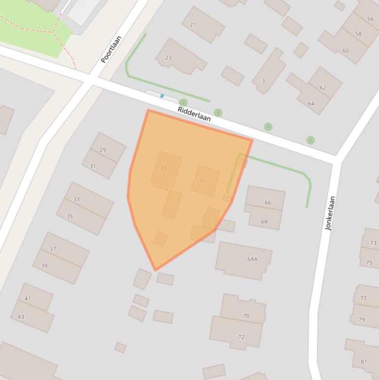 Kaart van postcodegebied 2242GT.