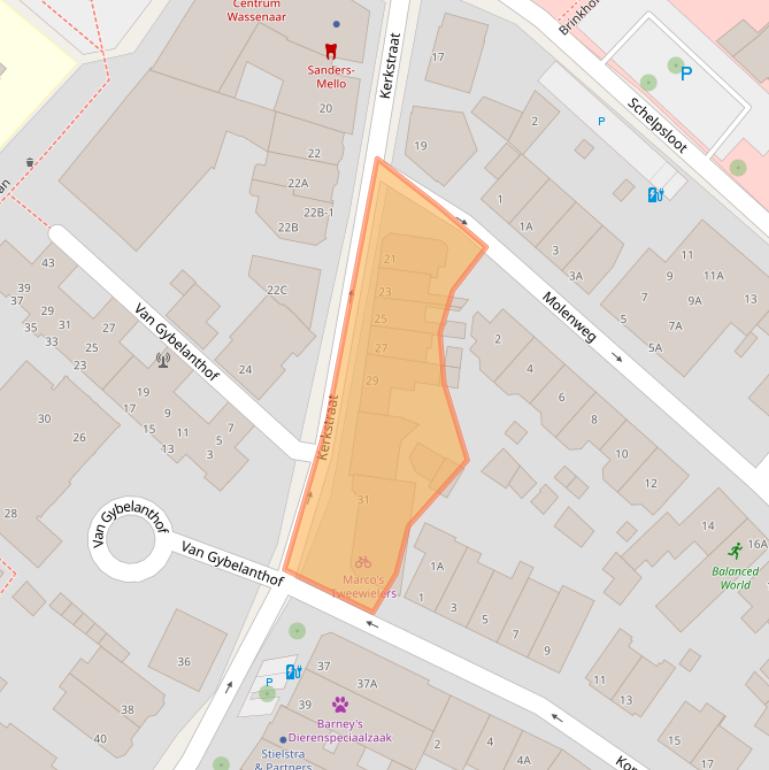 Kaart van postcodegebied 2242HB.