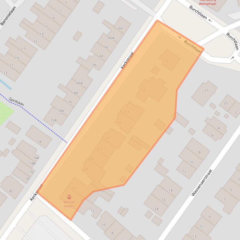 Kaart van postcodegebied 2242HD.