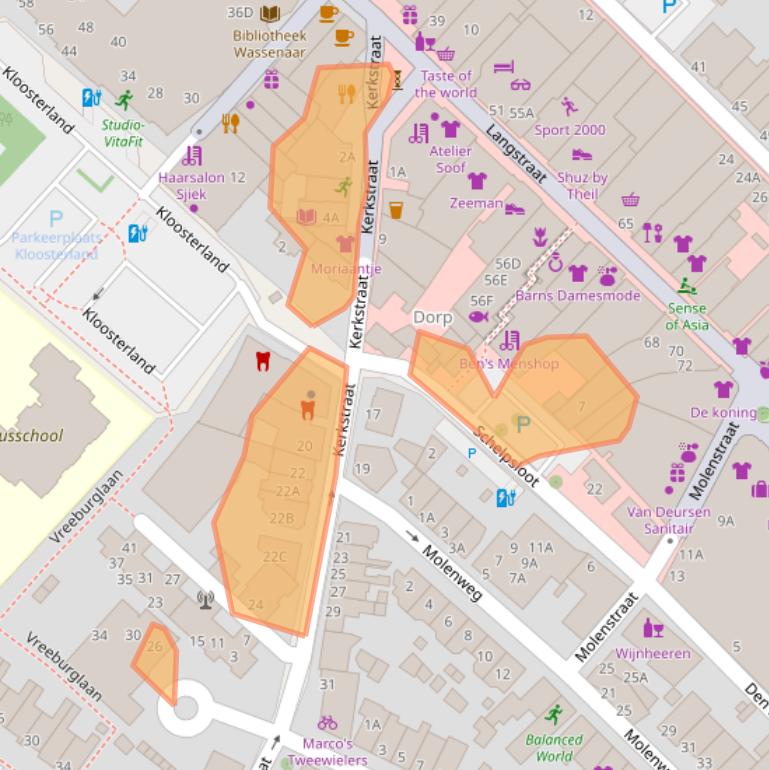 Kaart van postcodegebied 2242HG.