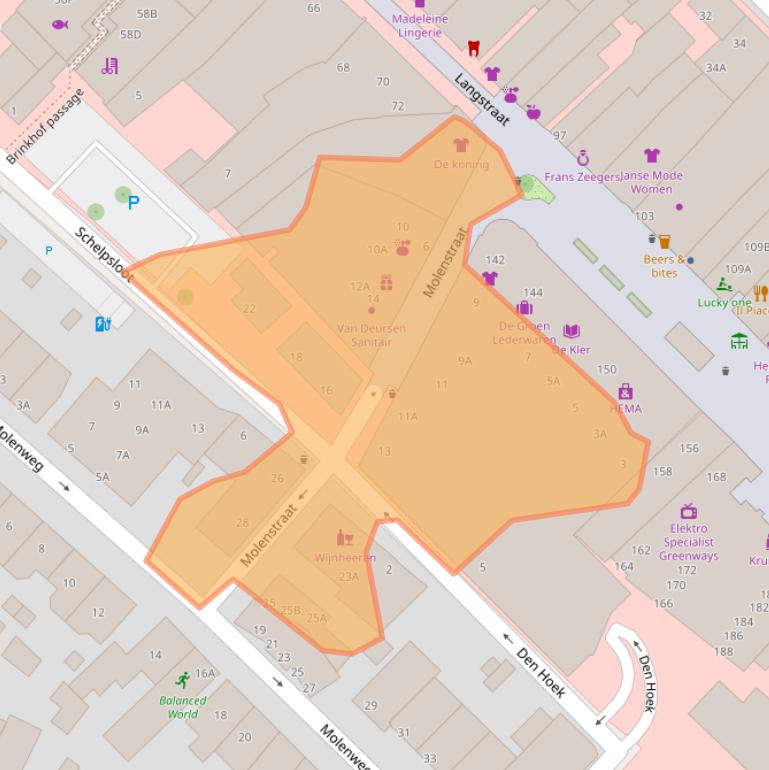 Kaart van postcodegebied 2242HT.