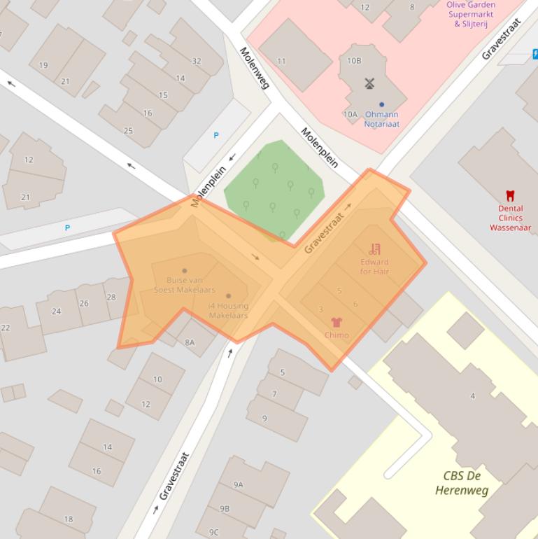 Kaart van postcodegebied 2242HV.