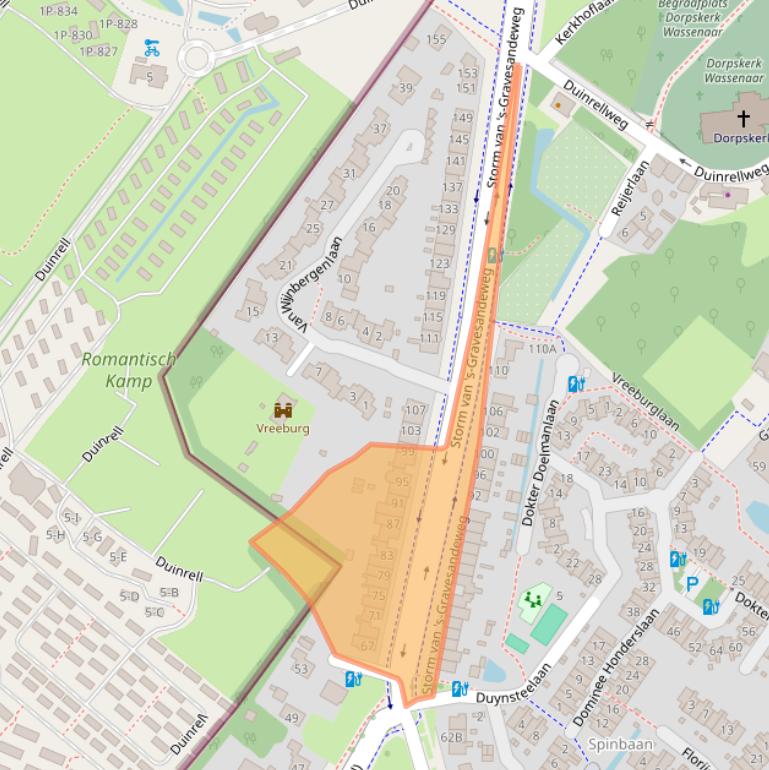 Kaart van postcodegebied 2242JD.