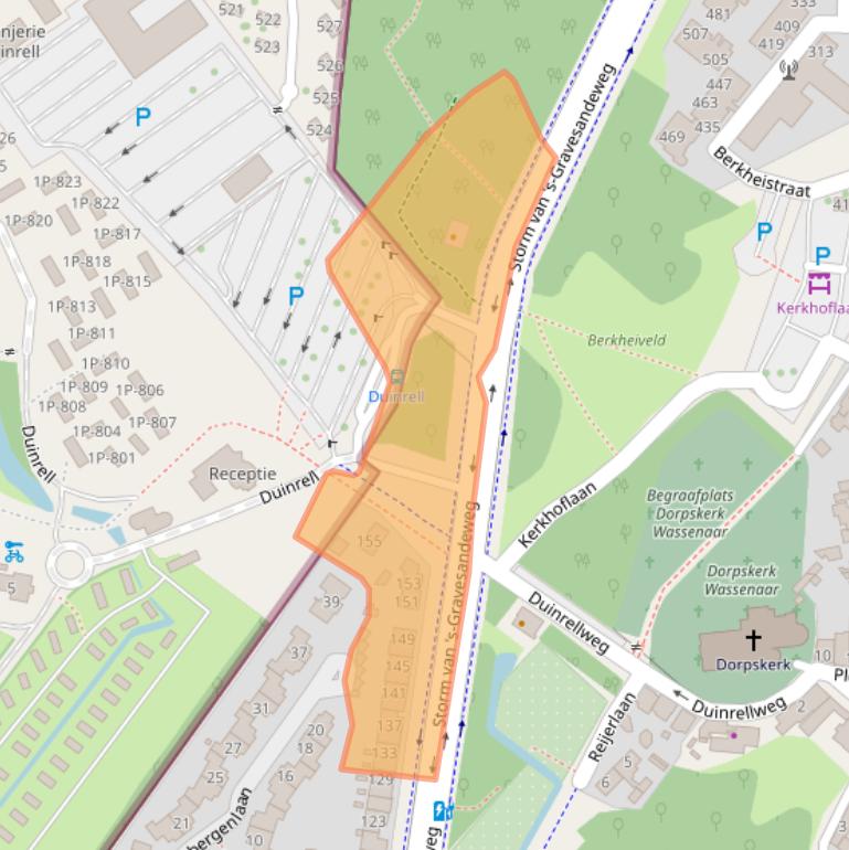 Kaart van postcodegebied 2242JG.