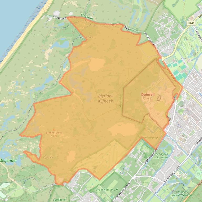 Kaart van postcodegebied 2242JP.