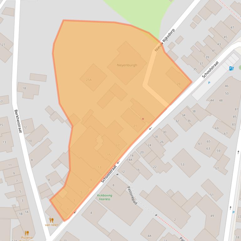 Kaart van postcodegebied 2242KE.