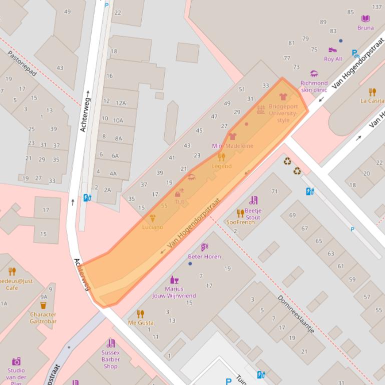Kaart van postcodegebied 2242KX.