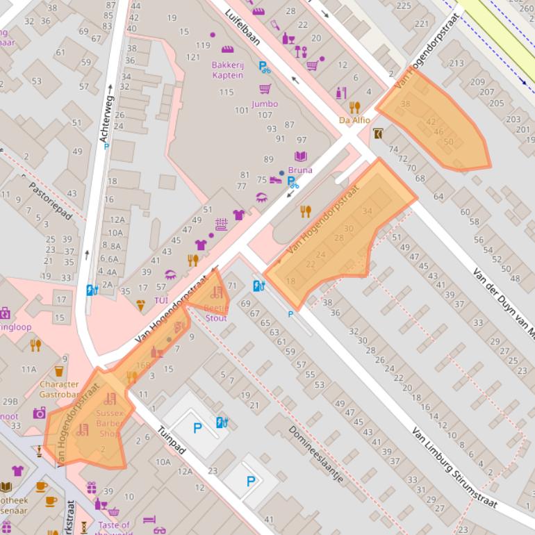 Kaart van postcodegebied 2242KZ.