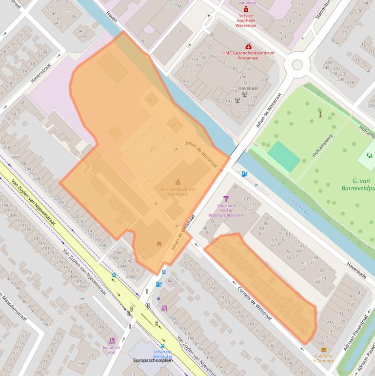 Kaart van postcodegebied 2242LV.