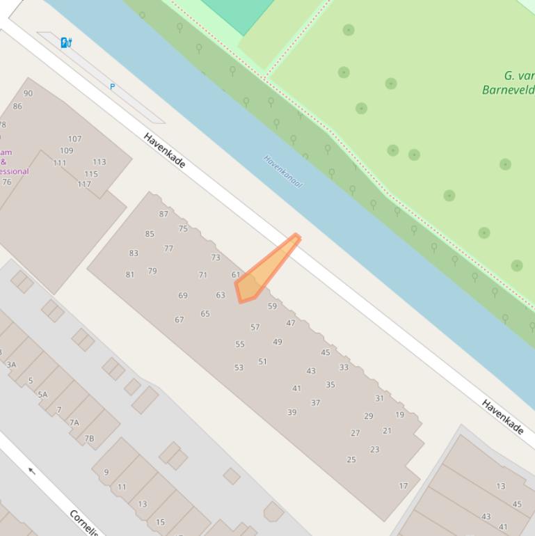 Kaart van postcodegebied 2242MZ.