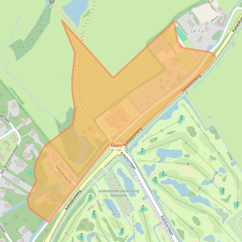 Kaart van postcodegebied 2242PB.
