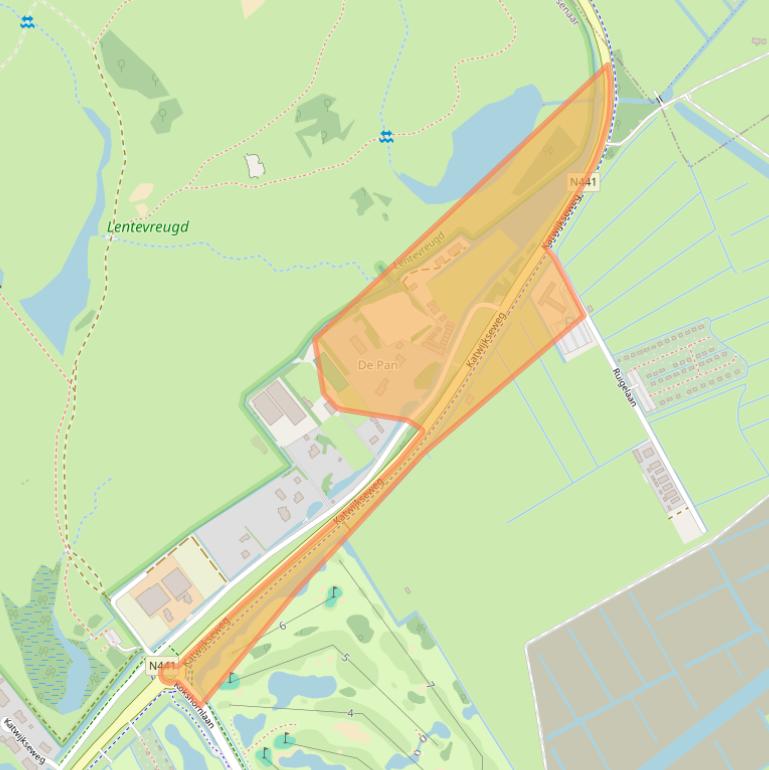 Kaart van postcodegebied 2242PC.