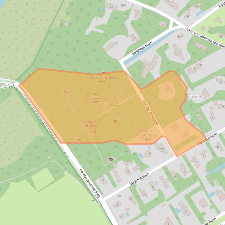 Kaart van postcodegebied 2242PP.