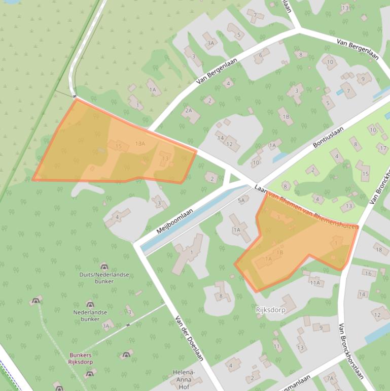 Kaart van postcodegebied 2242PS.