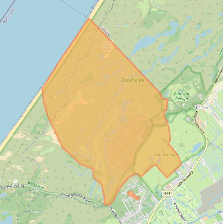 Kaart van postcodegebied 2242PT.