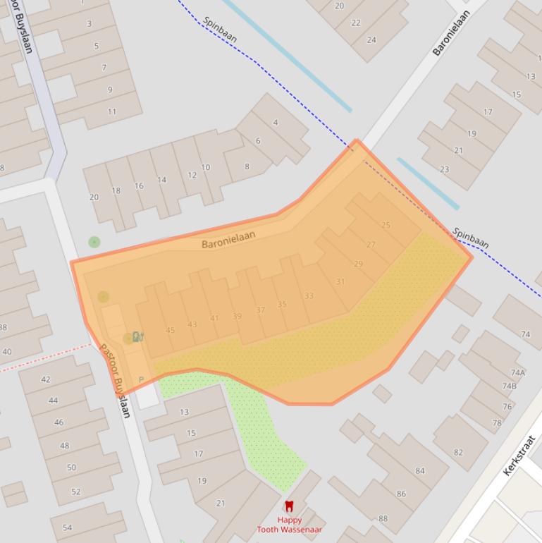 Kaart van postcodegebied 2242RB.