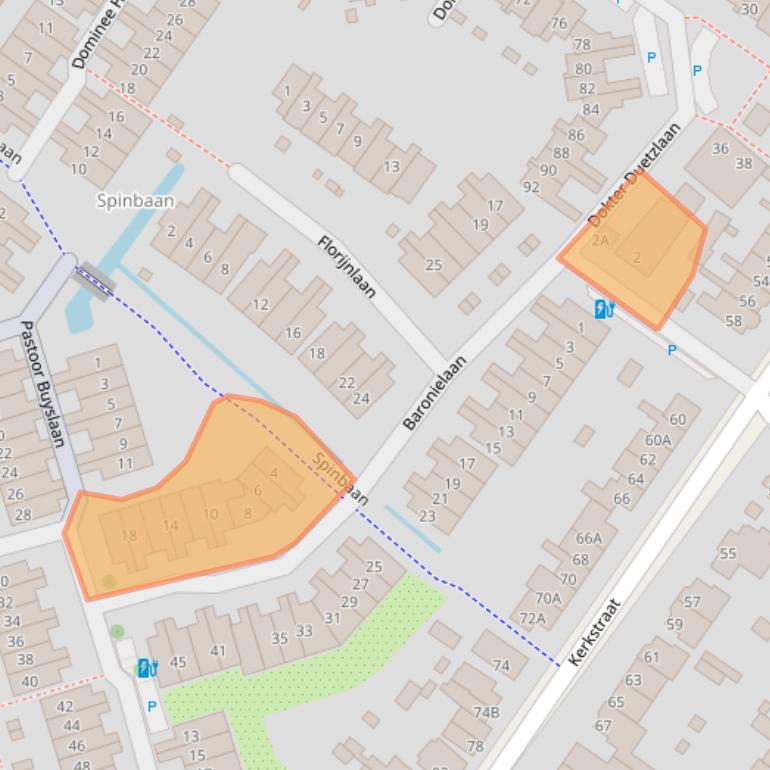 Kaart van postcodegebied 2242RC.