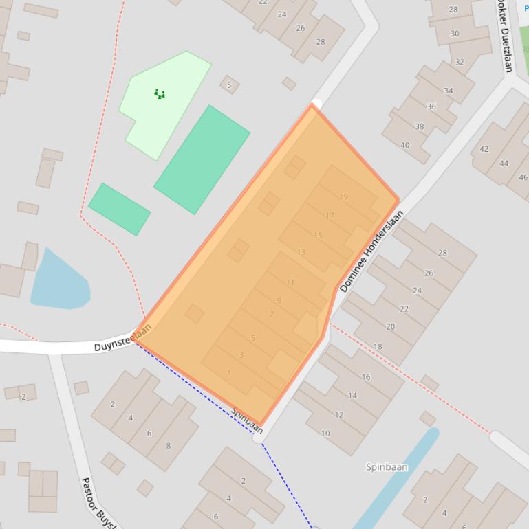 Kaart van postcodegebied 2242RG.