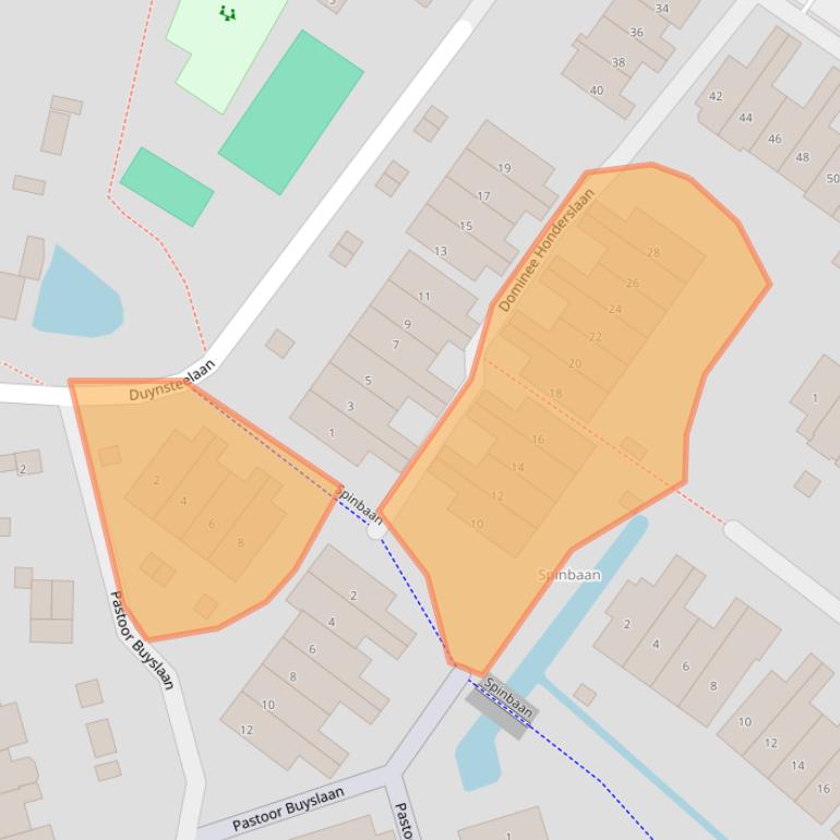 Kaart van postcodegebied 2242RH.