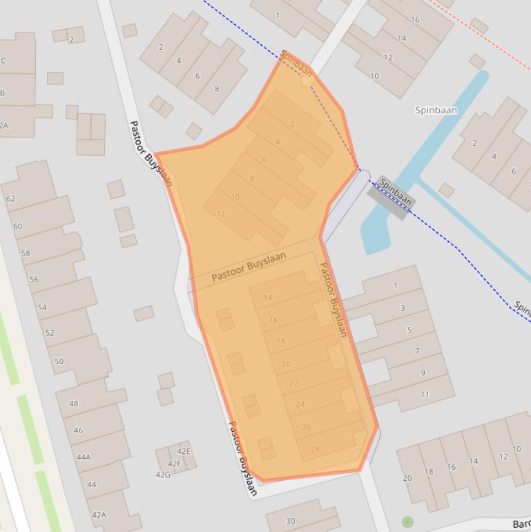 Kaart van postcodegebied 2242RK.