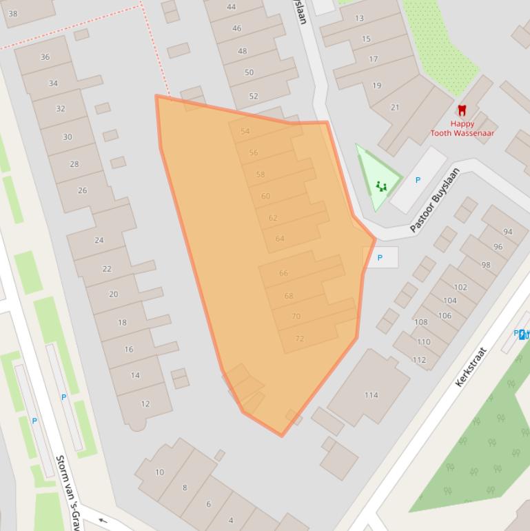 Kaart van postcodegebied 2242RM.