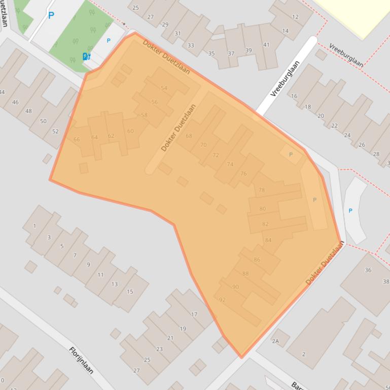 Kaart van postcodegebied 2242RR.