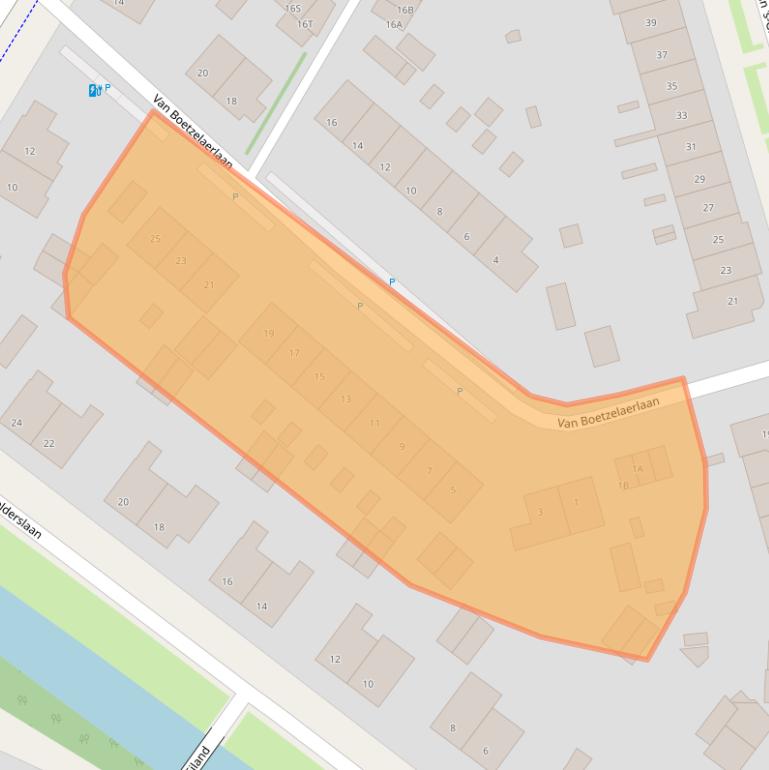 Kaart van postcodegebied 2242SV.