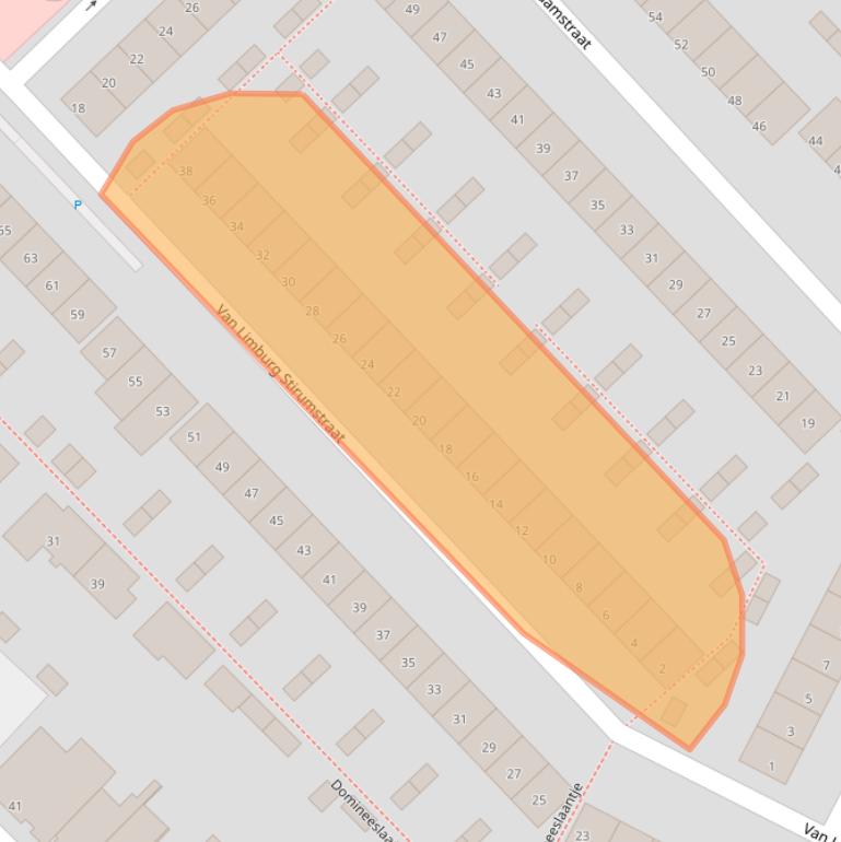 Kaart van postcodegebied 2242TG.