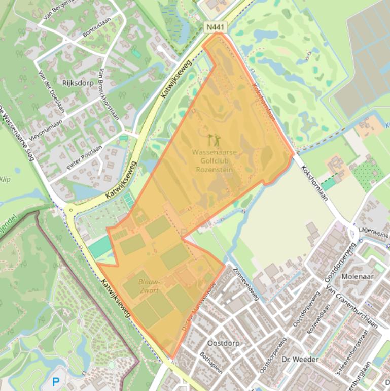 Kaart van postcodegebied 2242TZ.