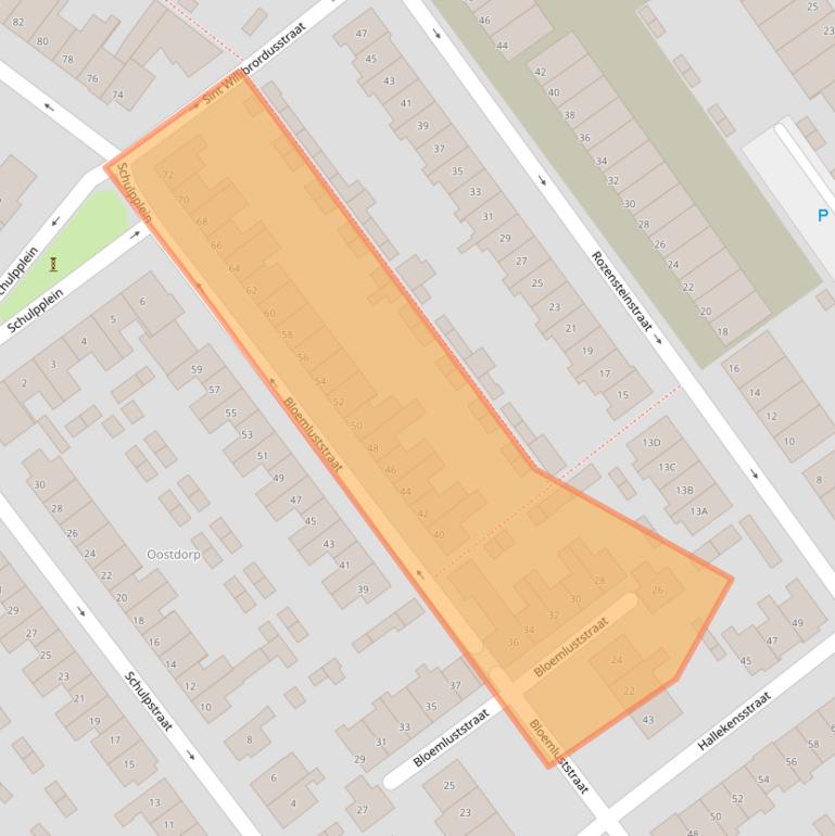 Kaart van postcodegebied 2242VM.