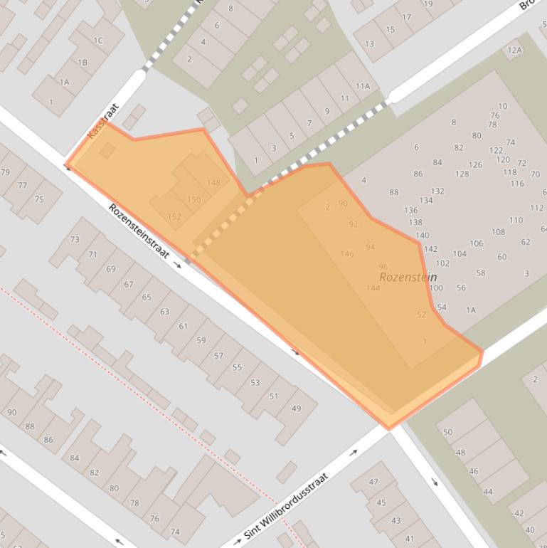 Kaart van postcodegebied 2242VV.