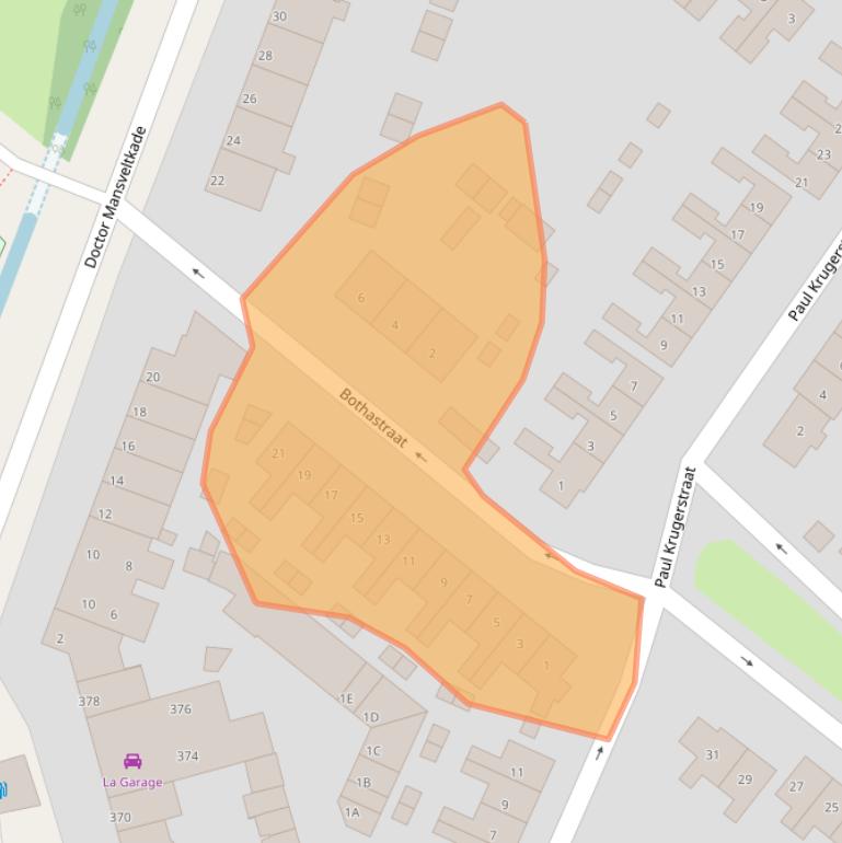 Kaart van postcodegebied 2242XD.