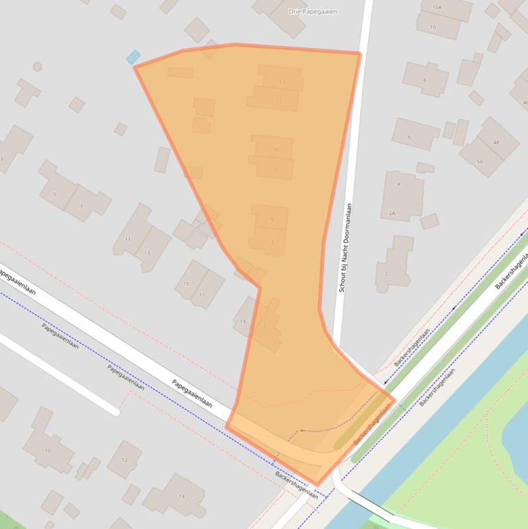 Kaart van postcodegebied 2243AH.